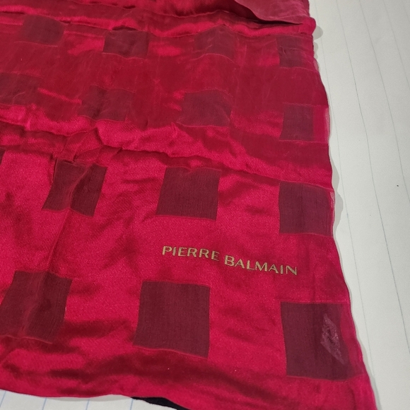 Pierre balmain Paris silk scarf  made in italy - Picture 6 of 15